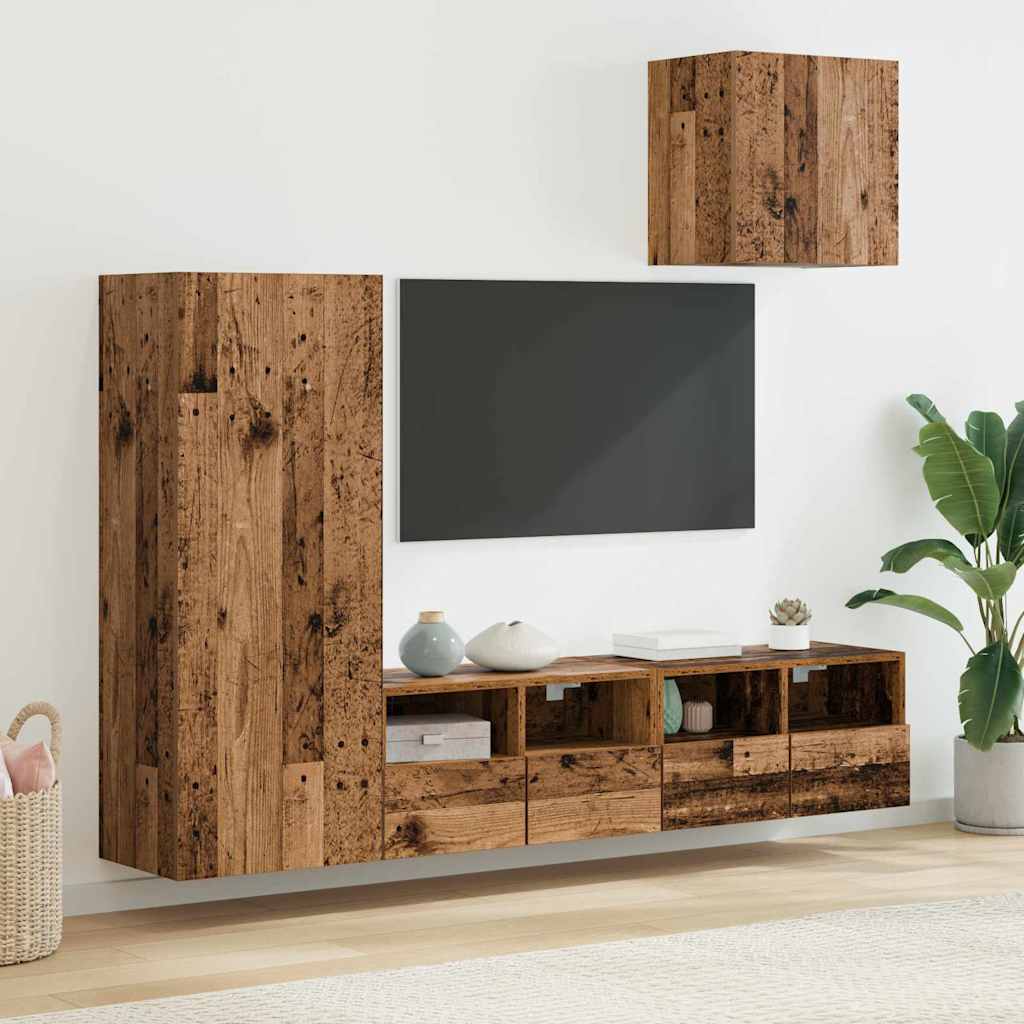 JUNG Vida TV-Wandgeräte 4 pcs Altholz Holzwerkstoff