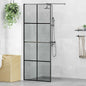 JUNG Vida Walk-in Duschwand Schwarz 80 x 195 cm Gehärtetes Glas