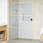 JUNG Vida Walk-in Duschwand Gold 140 x 195 cm Gehärtetes Glas