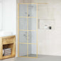 JUNG Vida Walk-in Duschwand Gold 80 x 195 cm Gehärtetes Glas