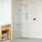JUNG Vida Walk-in Duschwand Gold 100 x 195 cm Gehärtetes Glas