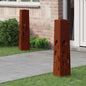JUNG Vida Solar LED Weg Licht 2 pcs Rostig Wetterfeststahl