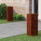 JUNG Vida Solar LED Weg Licht 2 pcs Rostig Wetterfeststahl