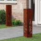 JUNG Vida Solar LED Weg Licht 2 pcs Rostig Wetterfeststahl