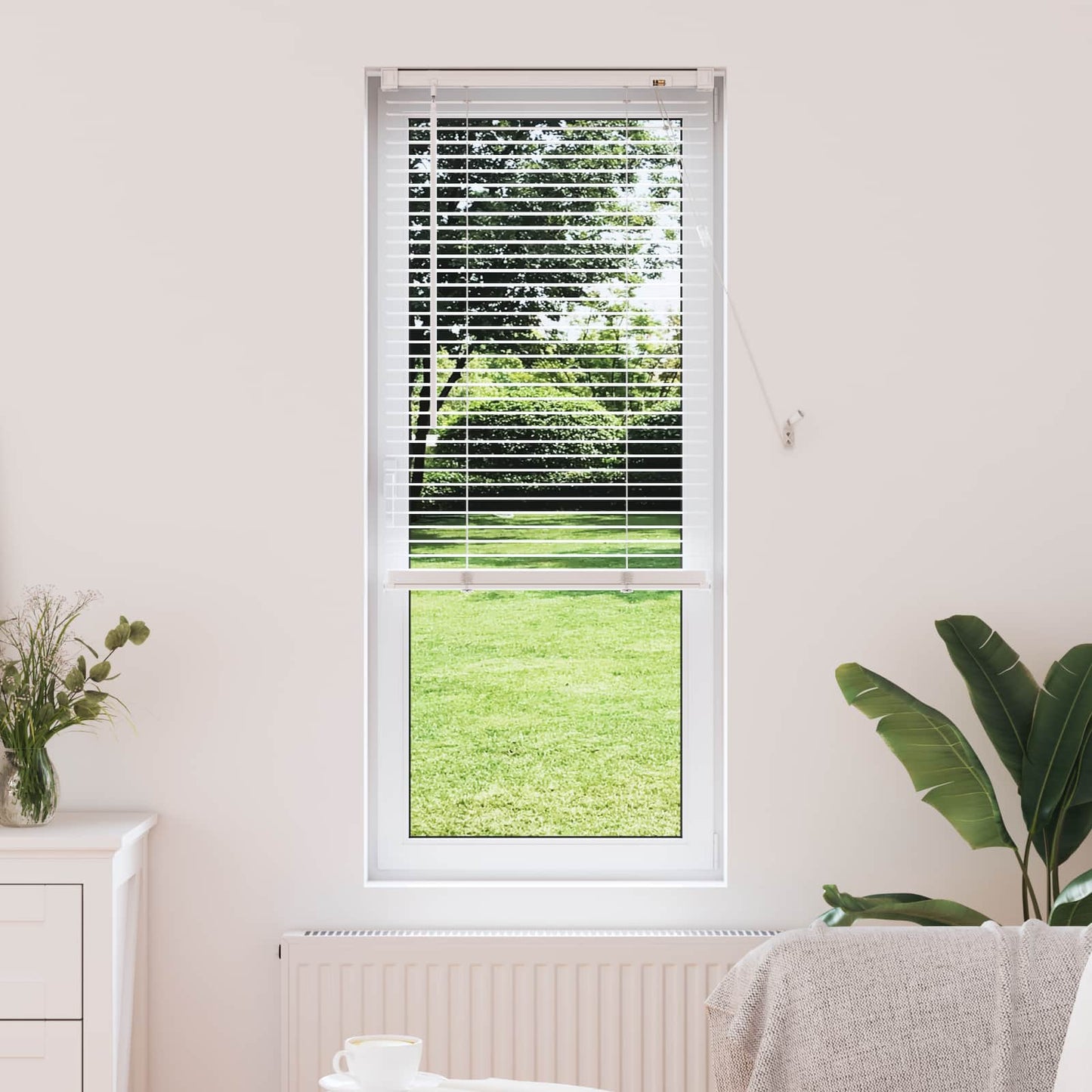 JUNG Vida Venetianer Jalousie Verstellbar Weiß 150 x 40 cm PVC