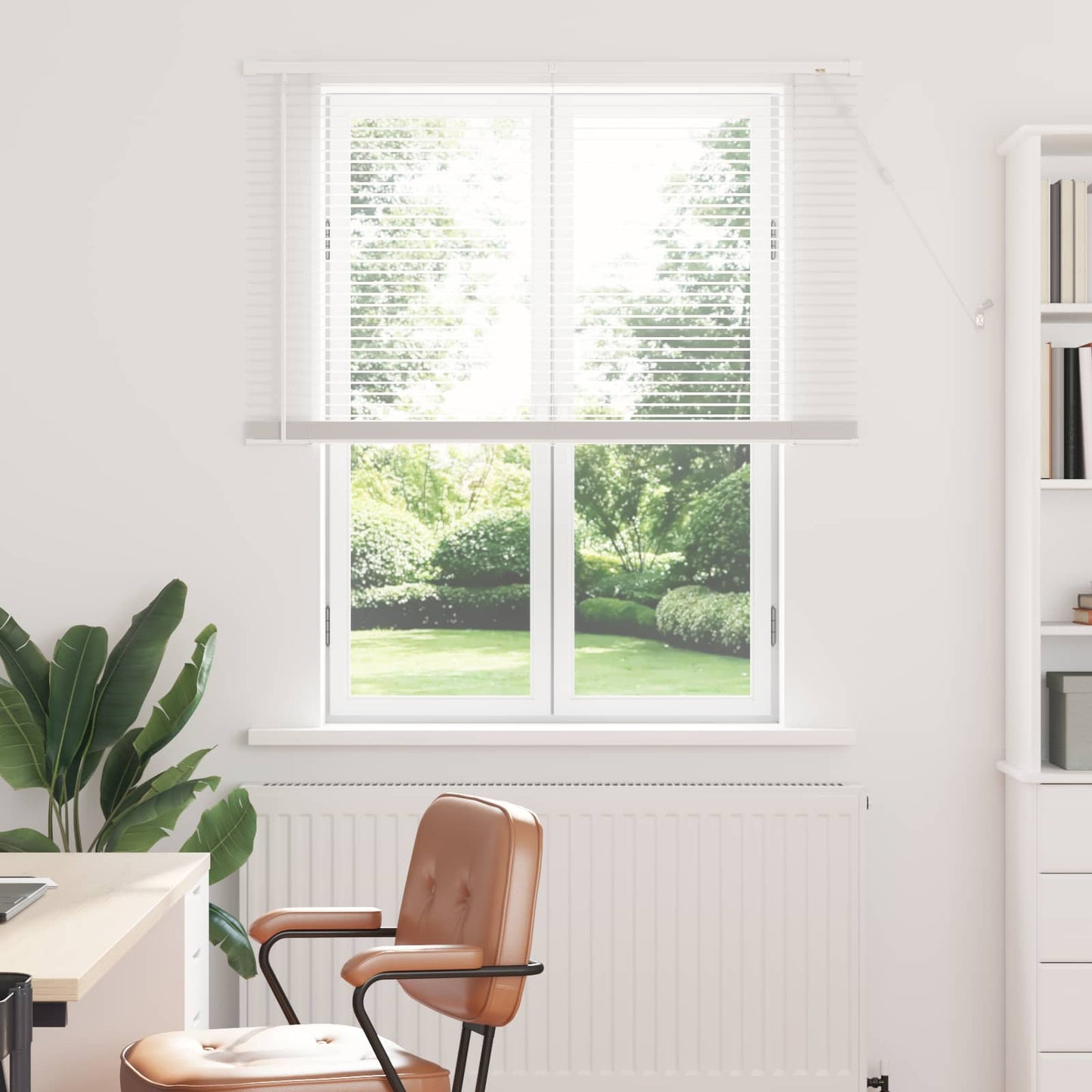 JUNG Vida Venetianer Jalousie Verstellbar Weiß 150 x 110 cm PVC