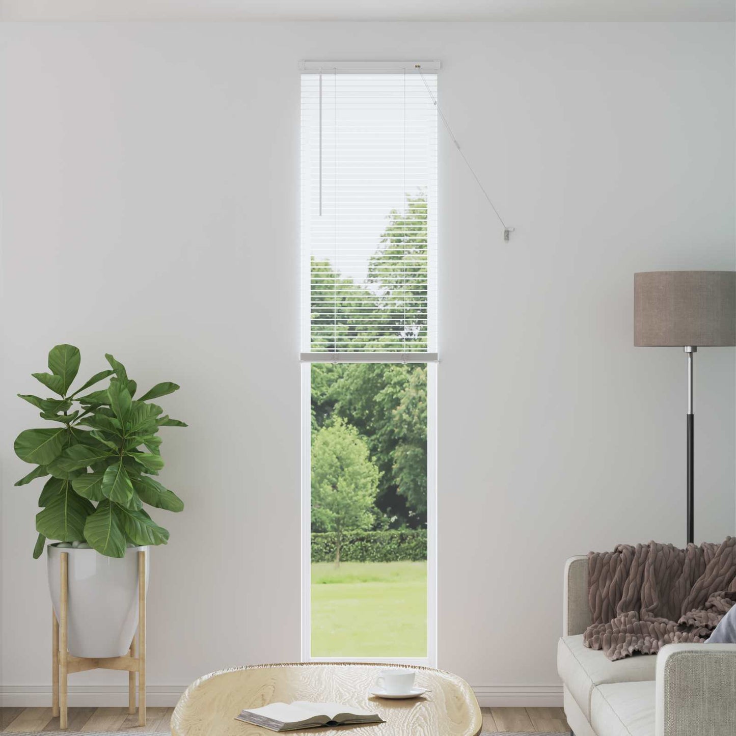JUNG Vida Venetianer Jalousie Verstellbar Weiß 213 x 60 cm PVC