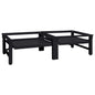 JUNG Vida Waschmaschinen-Podest 2 pcs Schwarz 124,5 x 61,5 x 32,5 cm