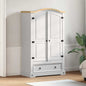 JUNG Vida Kleiderschrank Weiß 101 x 52 x 170 cm Massives Kiefernholz