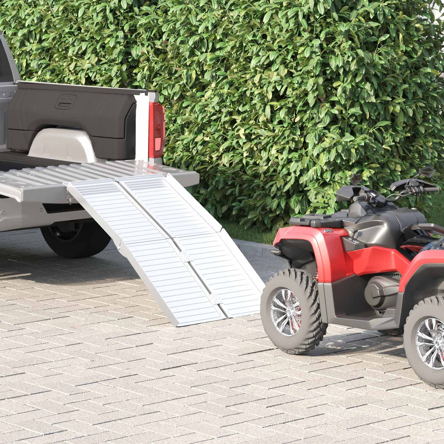 JUNG Vida Rampe für Rollstühle 270 kg Silber 92 x 73 x 5 cm Aluminium