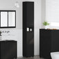 JUNG Vida Badezimmerschrank Schwarz 30,5 x 30 x 195 cm Holzwerkstoff