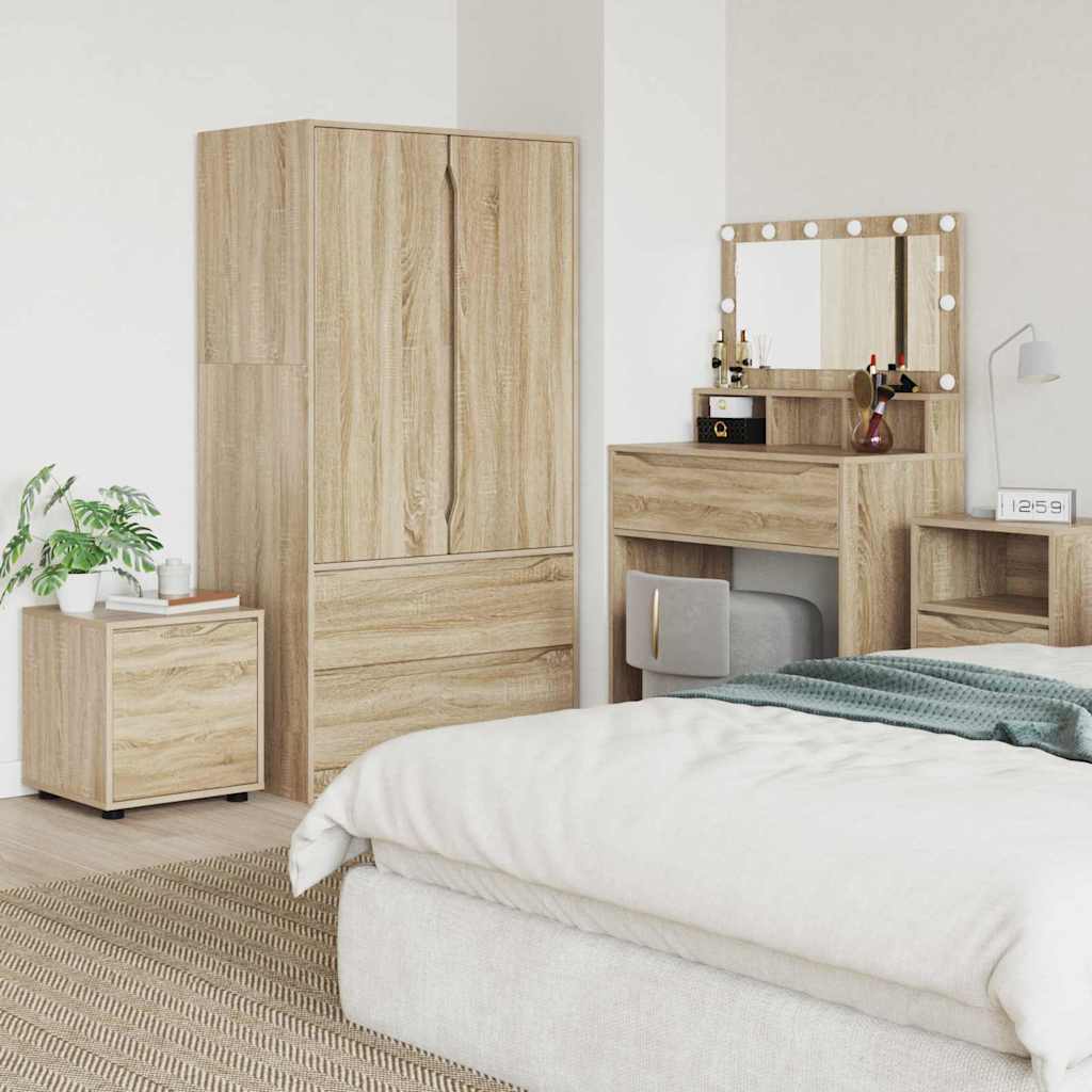 JUNG Vida Badezimmerschrank Sonoma-Eiche 40,5 x 40 x 44 cm Holzwerkstoff