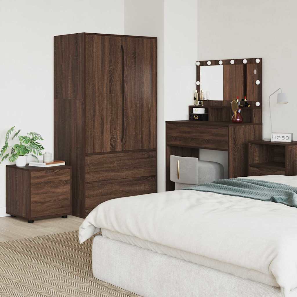JUNG Vida Badezimmerschrank Braun Eichen-Optik 40,5 x 40 x 44 cm
