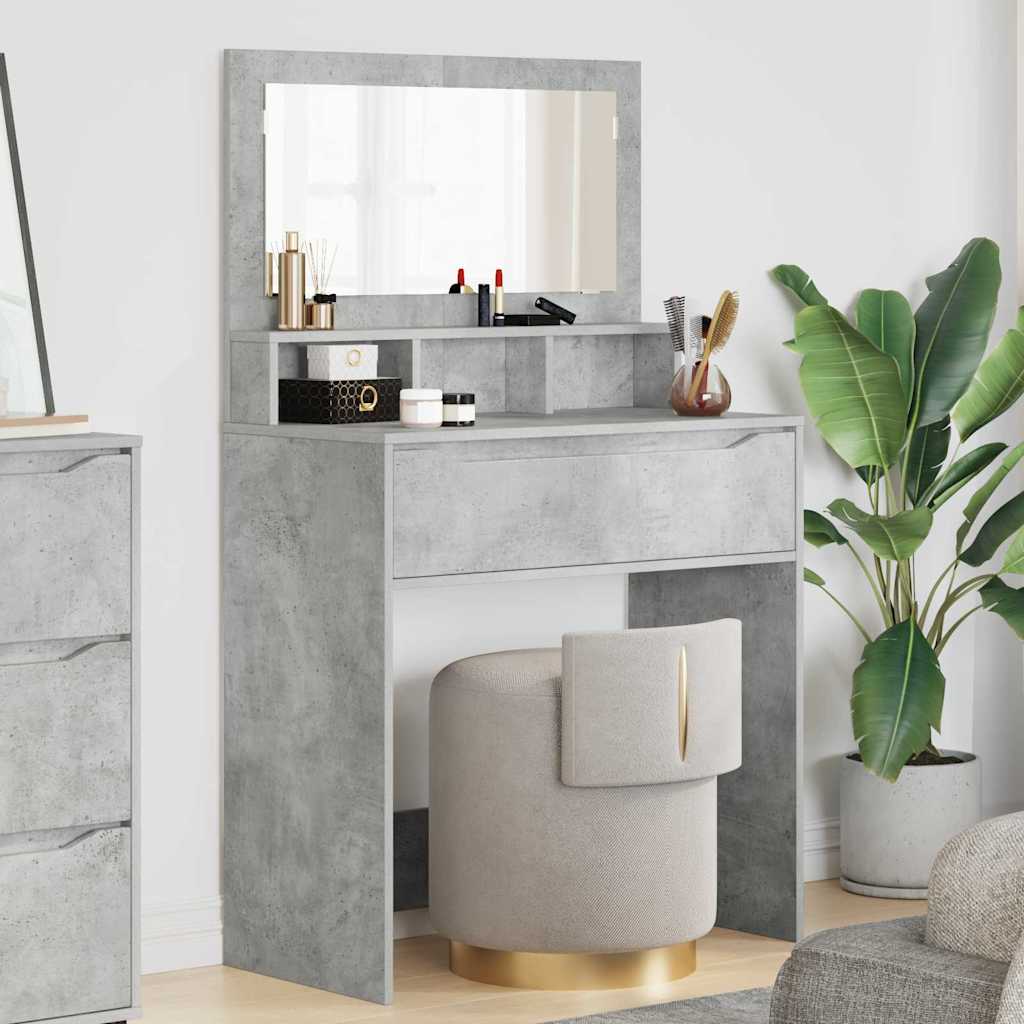JUNG Vida Schlafzimmer-Frisiertische Beton Grau 80 x 39,6 x 135 cm