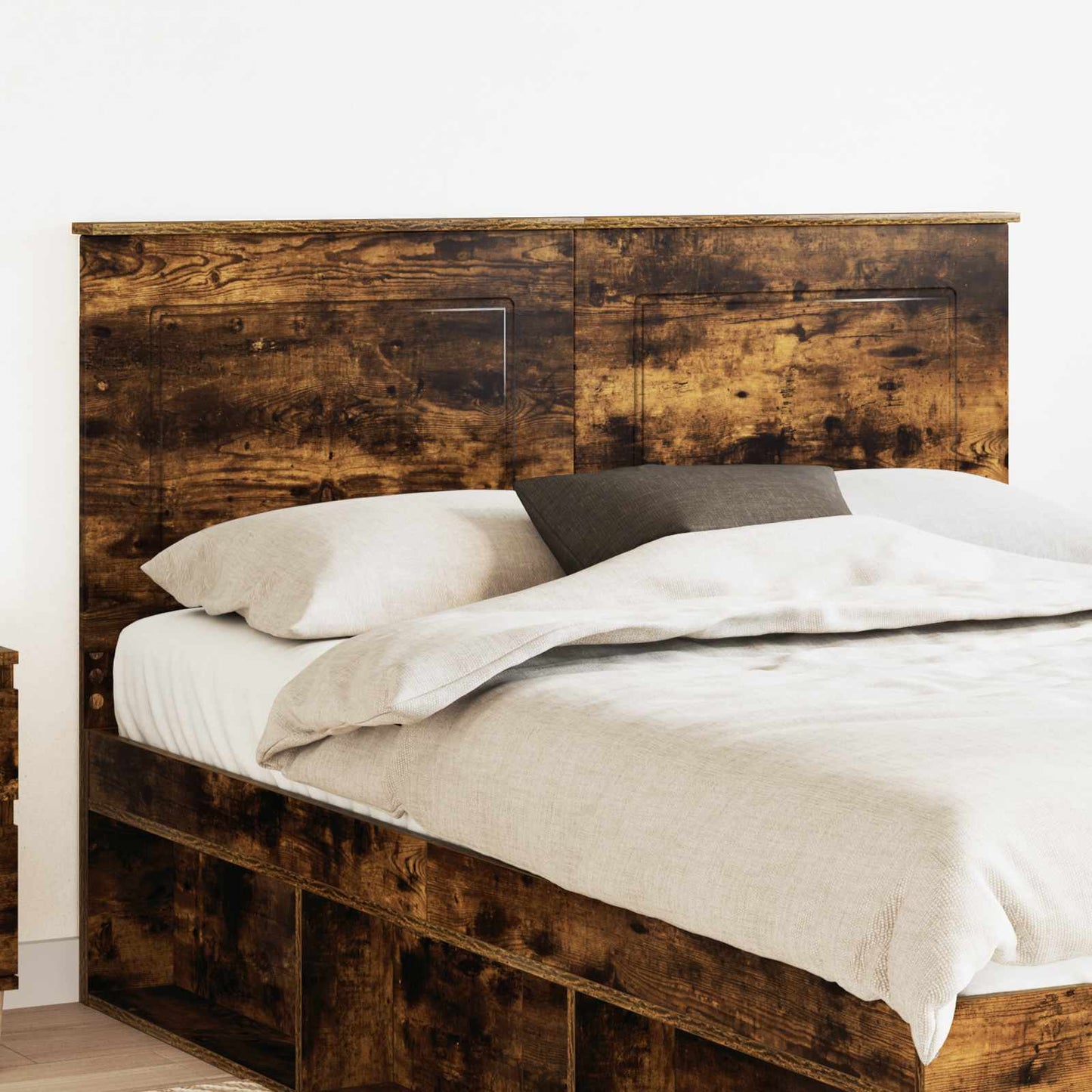 JUNG Vida Kopfteil mit Kopfteil Geräucherte Eiche 150 cm Holzwerkstoff