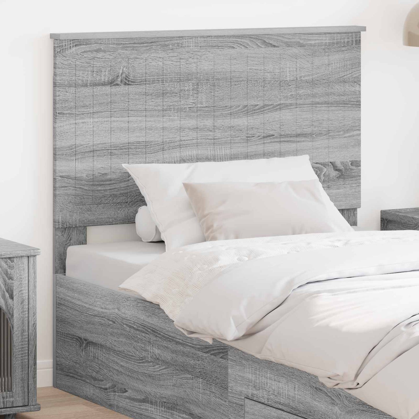 JUNG Vida Kopfteil mit Kopfteil Graues Sonoma 100 cm Holzwerkstoff