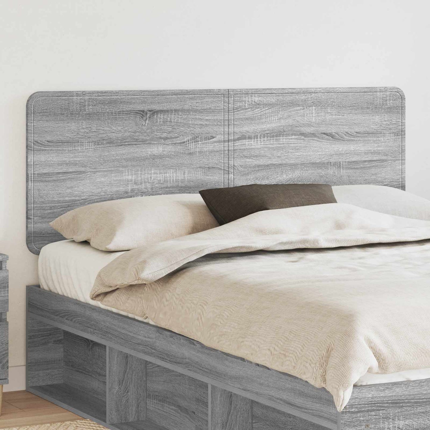 JUNG Vida Kopfteil mit Kopfteil Graues Sonoma 150 cm Holzwerkstoff
