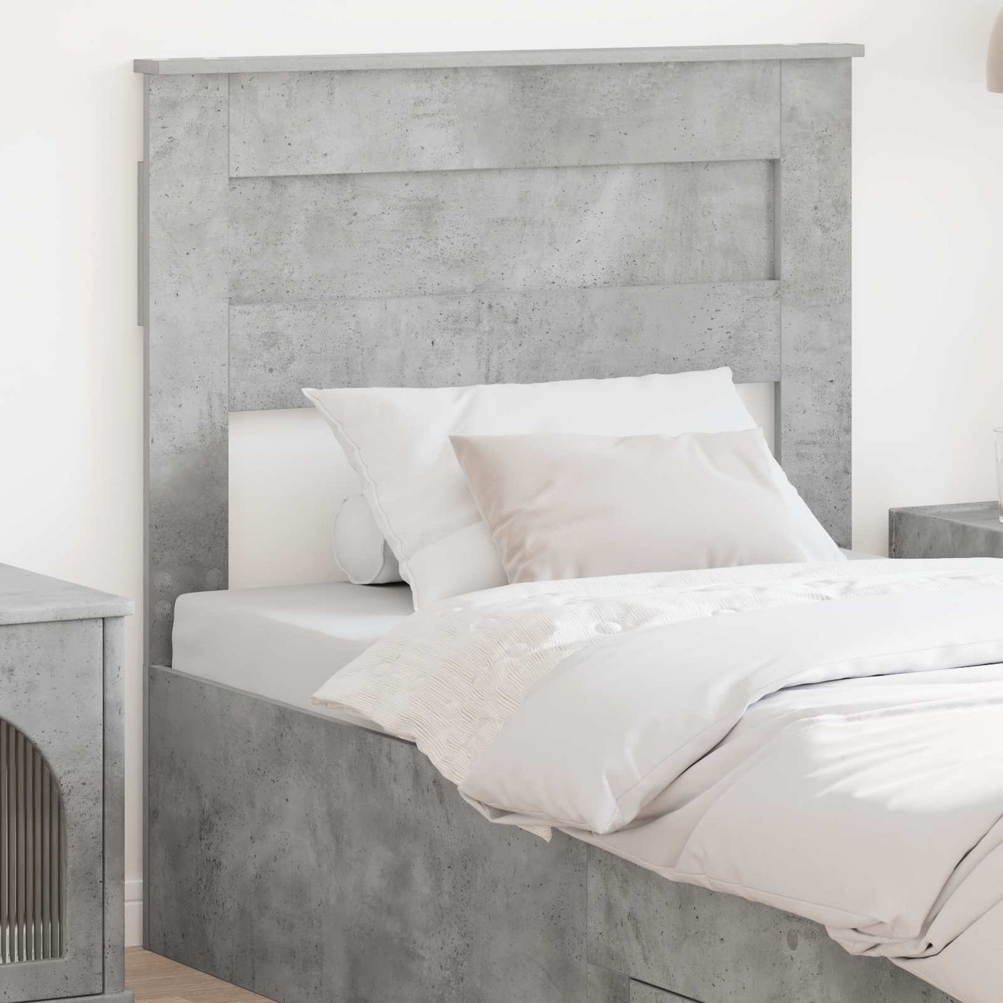 JUNG Vida Kopfteil mit Kopfteil Beton Grau 75 cm Holzwerkstoff