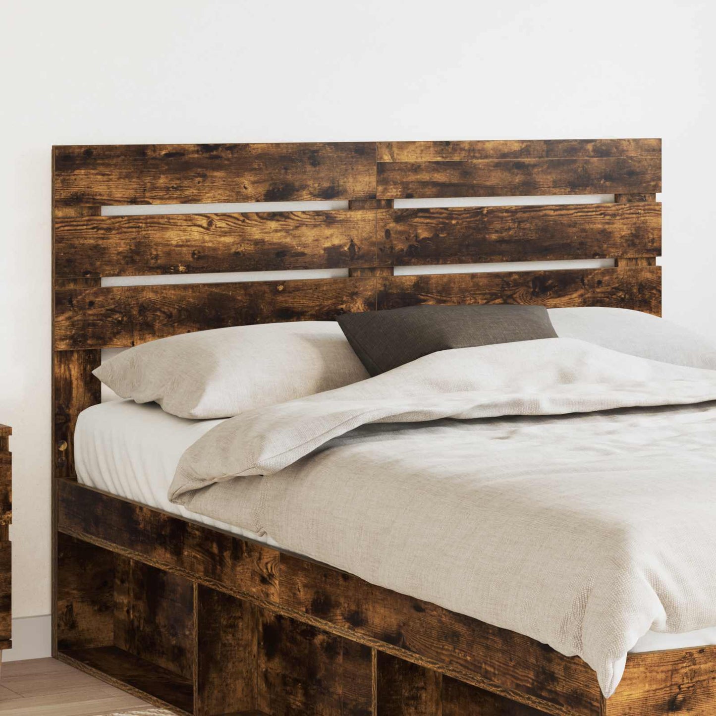 JUNG Vida Kopfteil mit Kopfteil Geräucherte Eiche 160 cm Holzwerkstoff