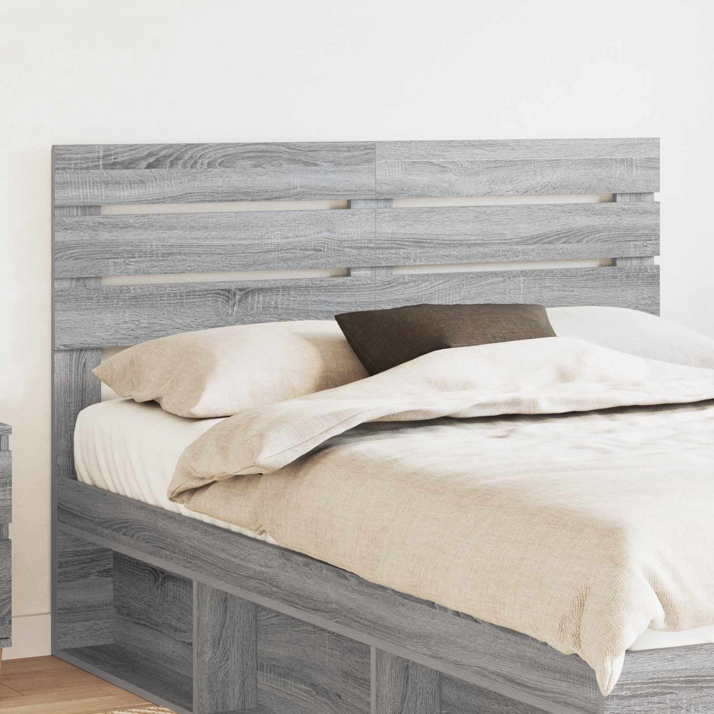 JUNG Vida Kopfteil mit Kopfteil Graues Sonoma 150 cm Holzwerkstoff