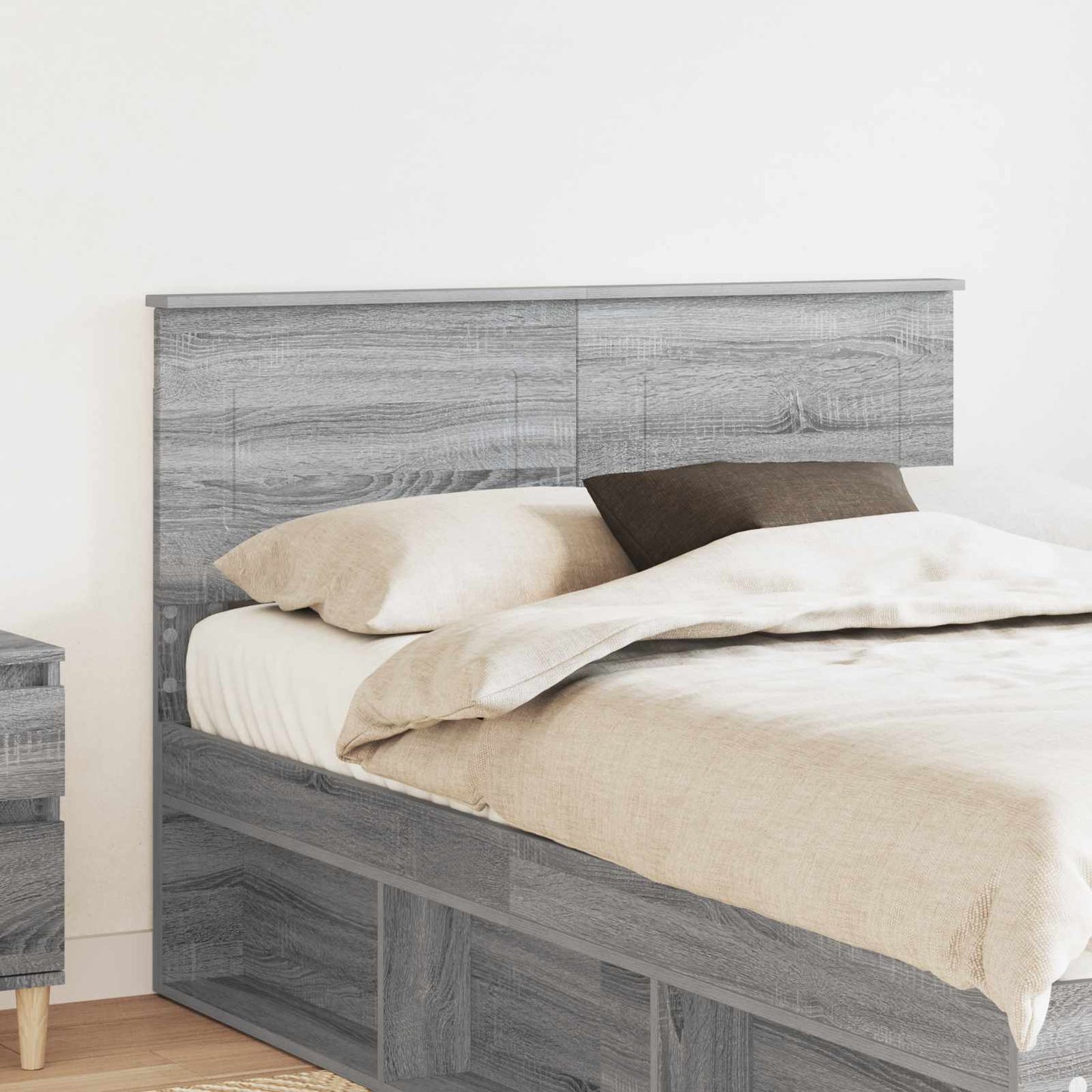 JUNG Vida Kopfteil mit Kopfteil Graues Sonoma 120 cm Holzwerkstoff