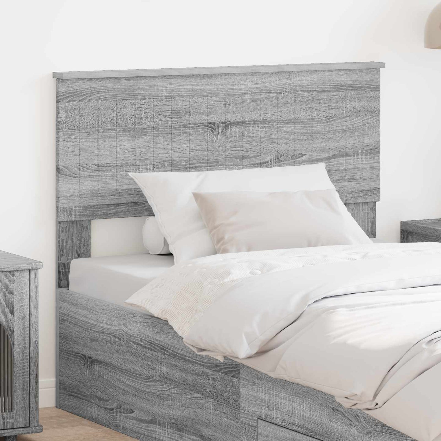 JUNG Vida Kopfteil mit Kopfteil Graues Sonoma 100 cm Holzwerkstoff