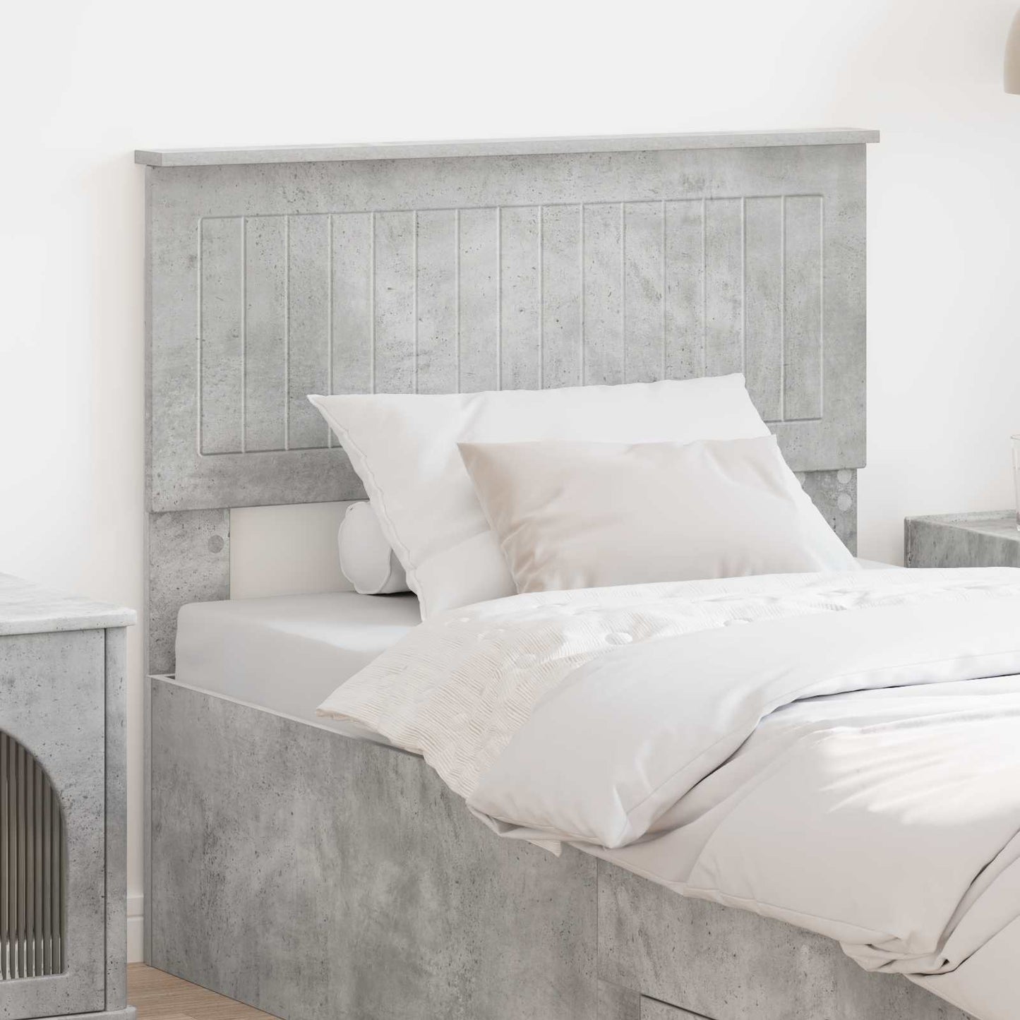 JUNG Vida Kopfteil mit Kopfteil Beton Grau 90 cm Holzwerkstoff