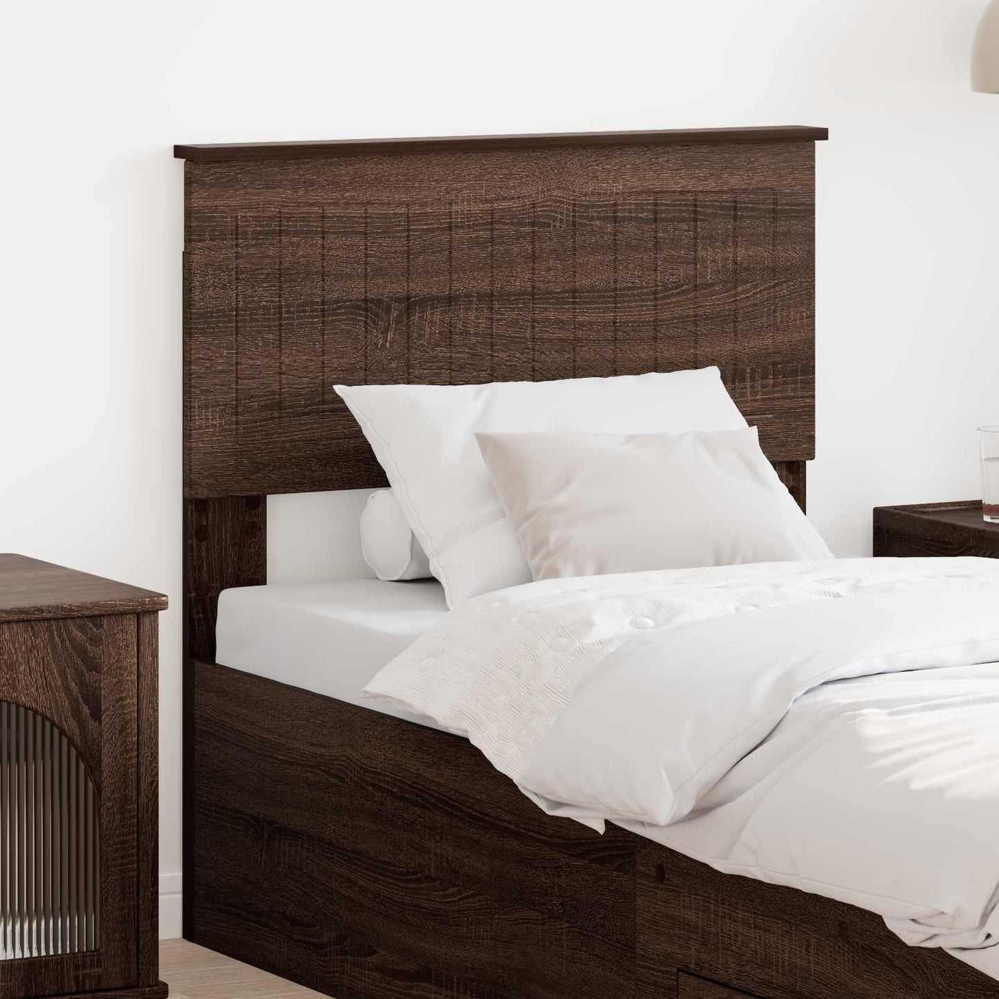 JUNG Vida Kopfteil mit Kopfteil Braun Eichen-Optik 80 cm Holzwerkstoff