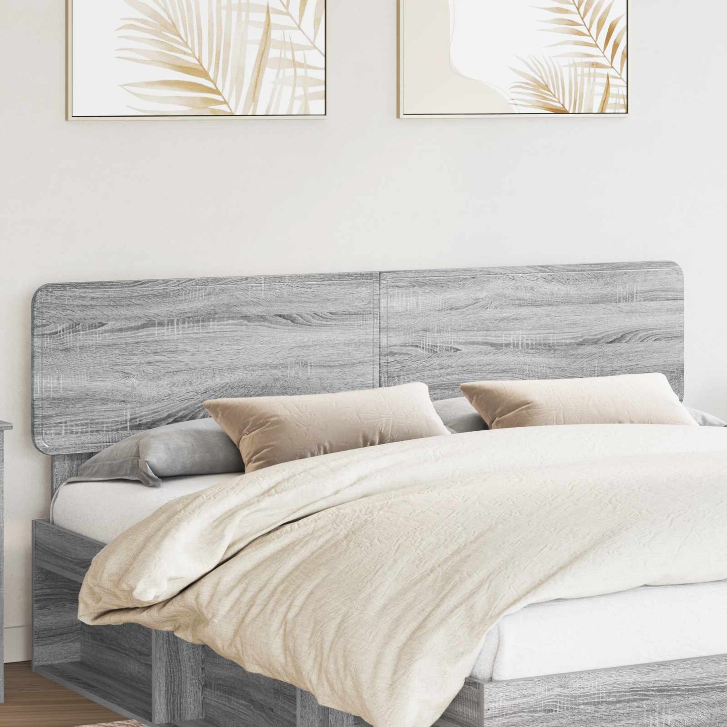 JUNG Vida Kopfteil mit Kopfteil Graues Sonoma 180 cm Holzwerkstoff