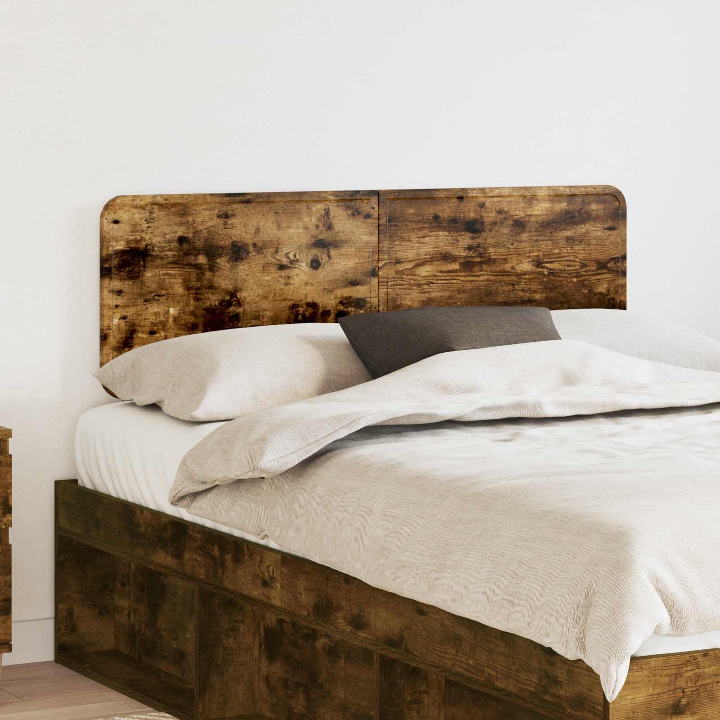 JUNG Vida Kopfteil mit Kopfteil Geräucherte Eiche 120 cm Holzwerkstoff