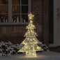 JUNG Vida Weihnachtsbaum mit 100 LEDs Warmweiß 120 cm Acryl