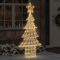 JUNG Vida Weihnachtsbaum mit 240 LEDs Warmweiß 150 cm Acryl