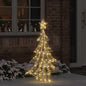 JUNG Vida Weihnachtsbaum mit 120 LEDs Warmweiß 120,5 cm PET