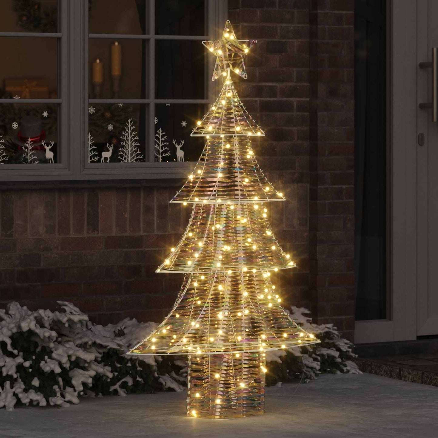 JUNG Vida Weihnachtsbaum mit 160 LEDs Warmweiß 150 cm PET