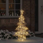 JUNG Vida Weihnachtsbaum mit 120 LEDs Warmweiß 120,5 cm PET