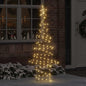 JUNG Vida Weihnachtsbaum mit 240 LEDs Warmweiß 180 cm Rattan