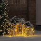 JUNG Vida Geschenkbox mit 60 LEDs 3 pcs Warmweiß 20 x 20 x 20 cm PET