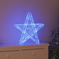 JUNG Vida 3D Stern mit 50 LEDs Blau 55 x 53.5 x 10 cm Acryl