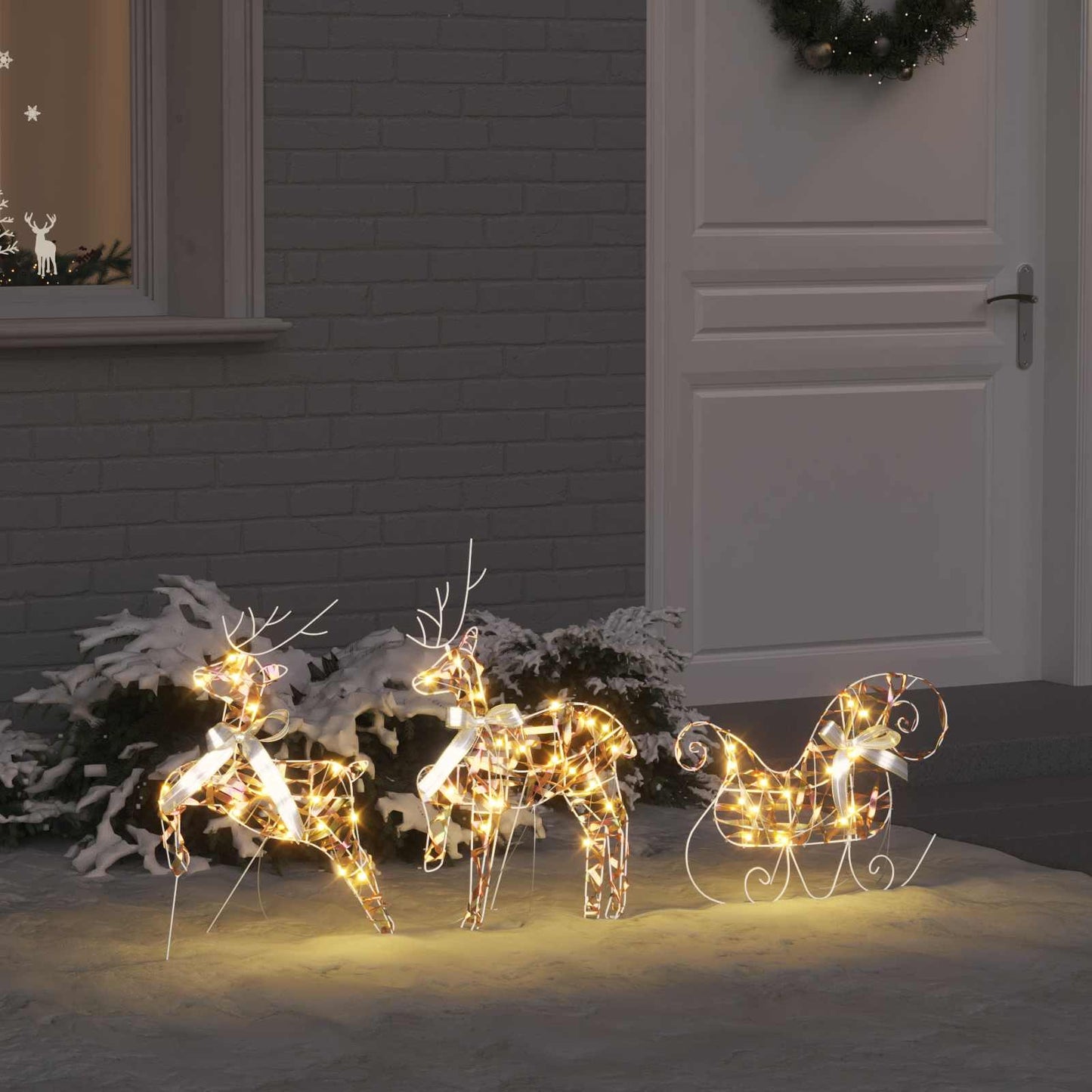 JUNG Vida LED Rentiere mit 60 LEDs 3 pcs Warmes Weiß PET