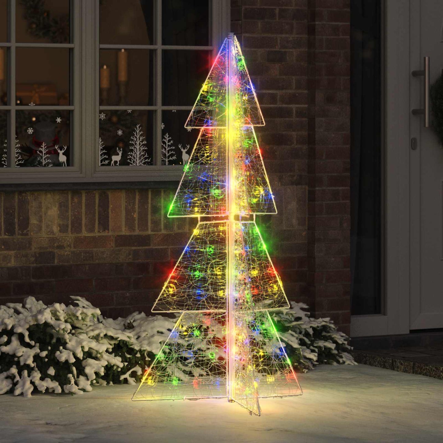 JUNG Vida Weihnachtsbaum mit 160 LEDs Mehrfarbig 150 cm Acryl