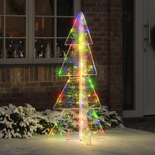 JUNG Vida Weihnachtsbaum mit 160 LEDs Mehrfarbig 150 cm Acryl