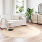 JUNG Vida Kunstschaffell Teppich Tafalla Beige Ø 160 cm Polyester