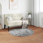 JUNG Vida Kunstschaffell Teppich Tafalla Grau Ø 120 cm Polyester