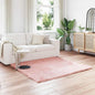 JUNG Vida Kunstschaffell Teppich Tafalla Rosa 160 x 160 cm Polyester