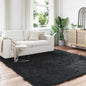 JUNG Vida Kunstschaffell Teppich Tafalla Schwarz 240 x 240 cm Polyester