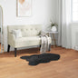 JUNG Vida Kunstschaffell Teppich Tafalla Schwarz 80 x 120 cm Polyester