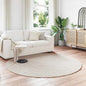 JUNG Vida Kunstfell Hasen Teppich Olite Beige Ø 200 cm Polyester
