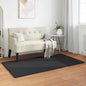 JUNG Vida Kunstfell Hasen Teppich Olite Schwarz 80 x 150 cm Polyester