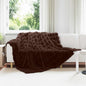 JUNG Vida Kunstfell Kaninchenfell Decke 4 pcs Kamel 240 x 270 cm