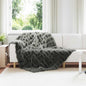 JUNG Vida Kunstfell Kaninchenfell Decke 4 pcs Dunkelgrau 150 x 220 cm